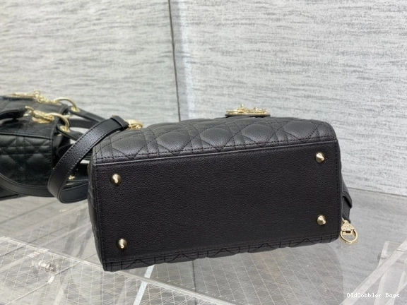 OldCobbler Bags Calfskin-24cm large Lady Glod Diro 0801